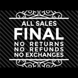 All Sales Final